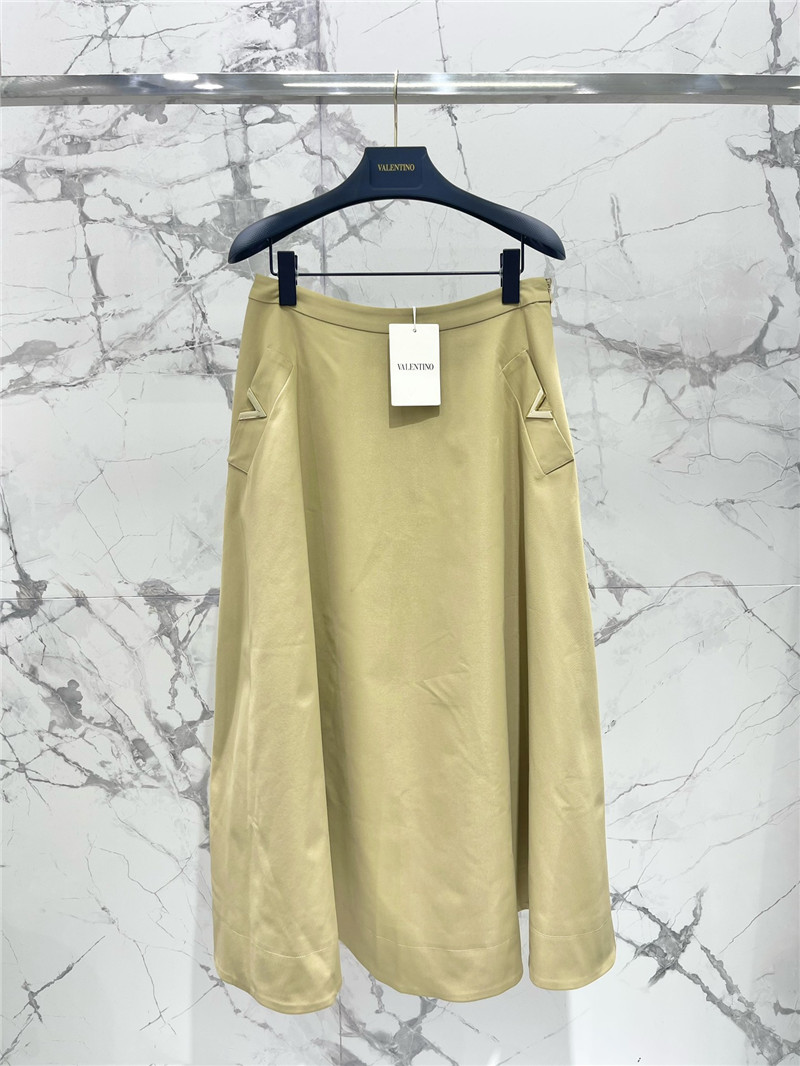 Va1e*ntin0 twill cotton wide skirt replica clothing sites