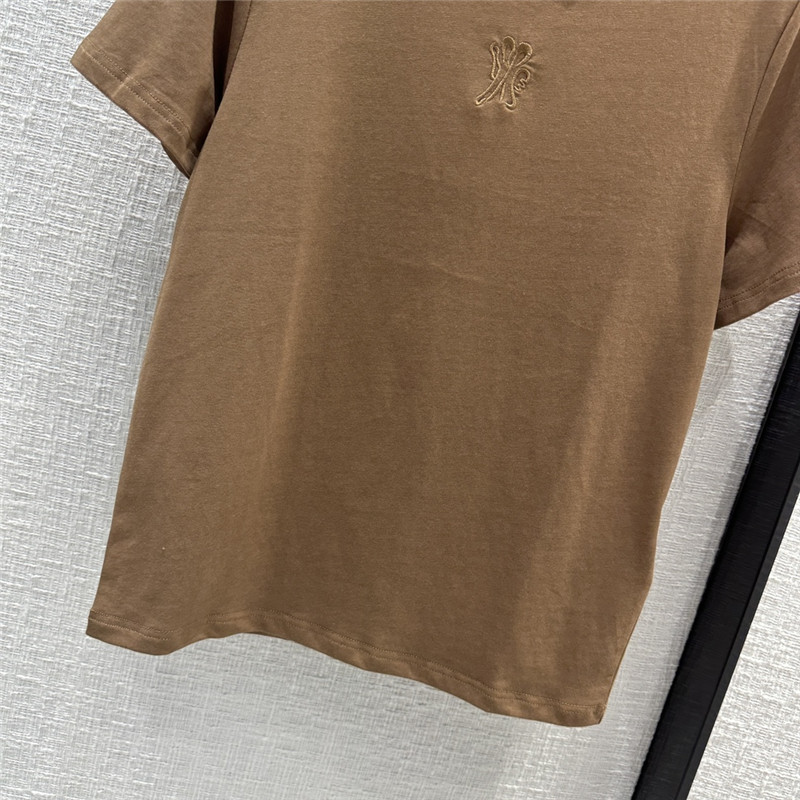 Moncler Short Sleeve T-Shirt Brown