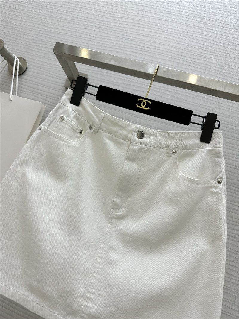Pra*a denim skirt cheap replica designer clothes