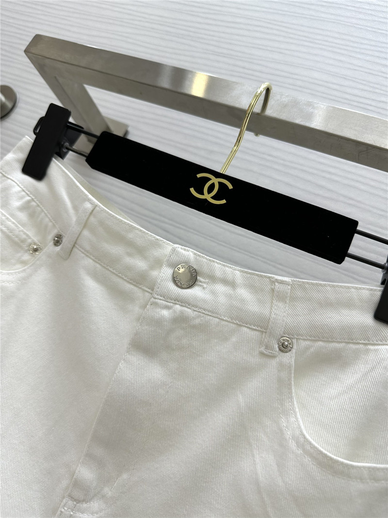 Pra*a denim skirt cheap replica designer clothes