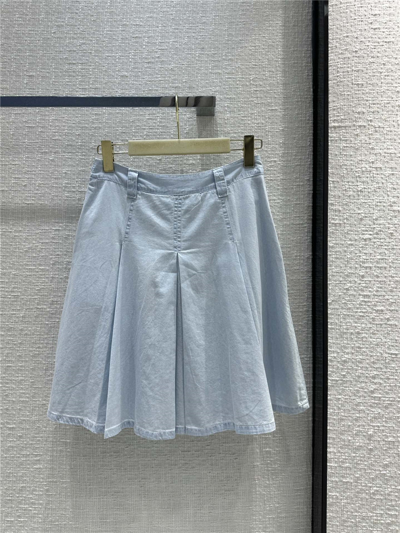 M1um1u denim pleated skirt replica d&g clothing