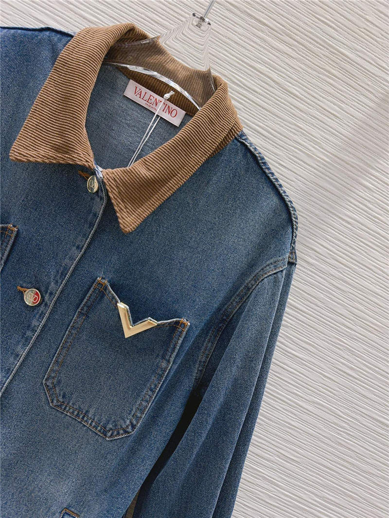 Va1e*ntin0 denim jacket cheap replica designer clothes