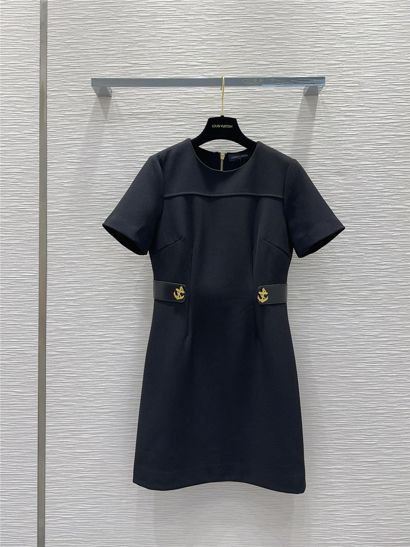 l0vis Vvtt0n lv hepburn style short-sleeved dress replica clothes