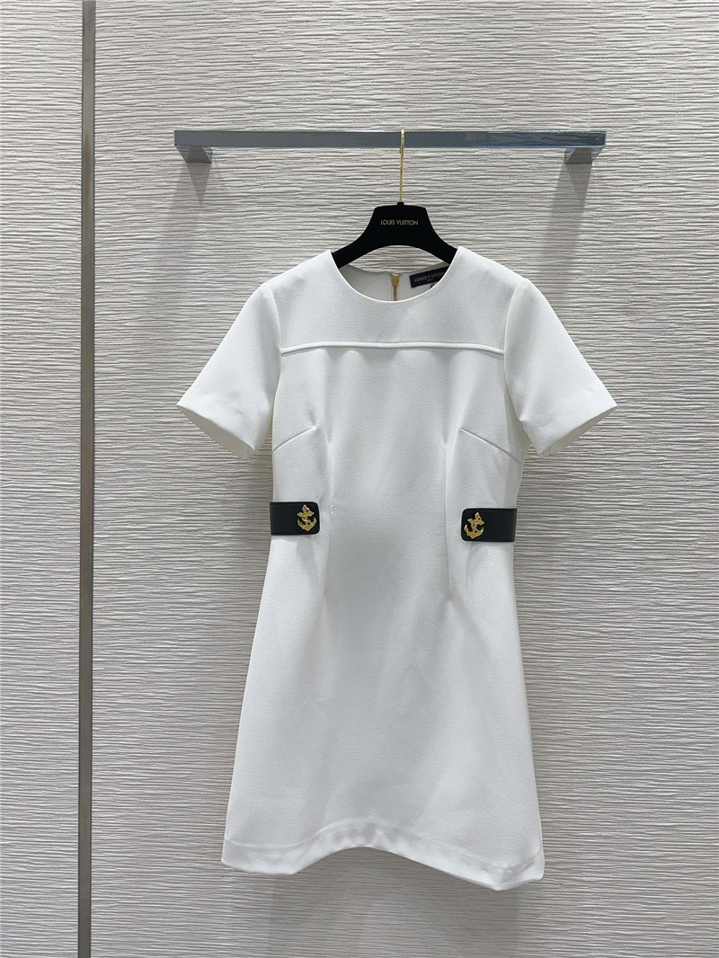 l0vis Vvtt0n lv hepburn style short-sleeved dress replica clothes