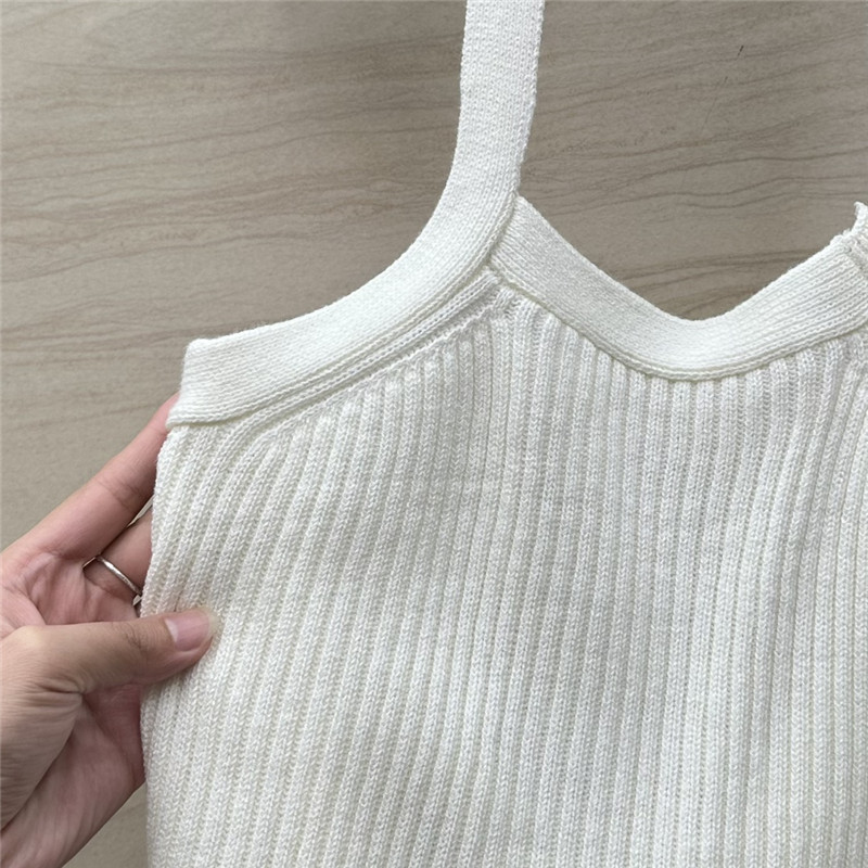 D10r knitted vest top replica d&g clothing