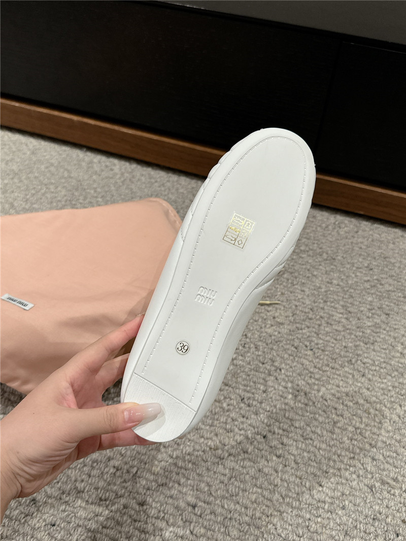 M1um1u flat bun shoes replica shoes