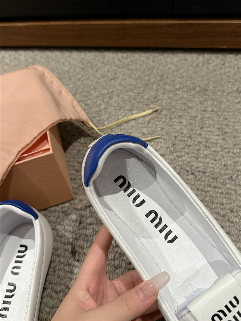 M1um1u flat bun shoes replica shoes