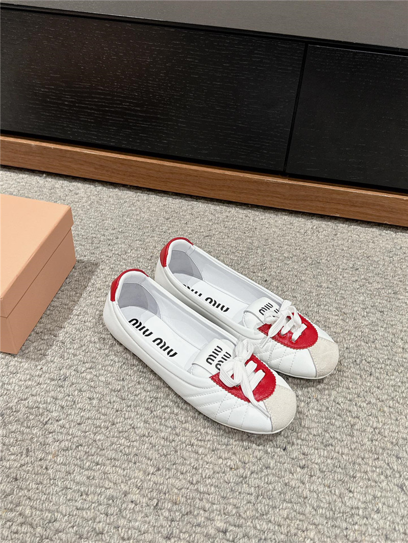M1um1u flat bun shoes replica shoes