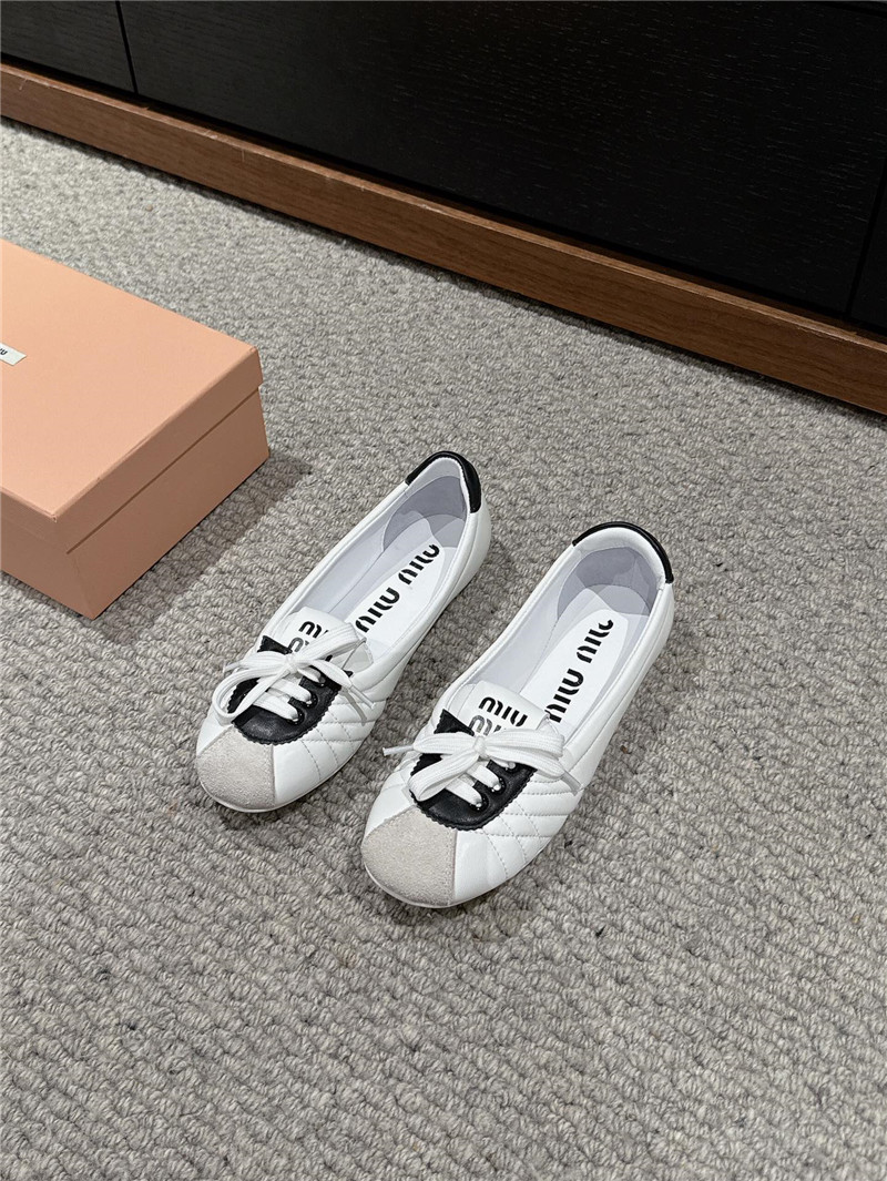 M1um1u flat bun shoes replica shoes