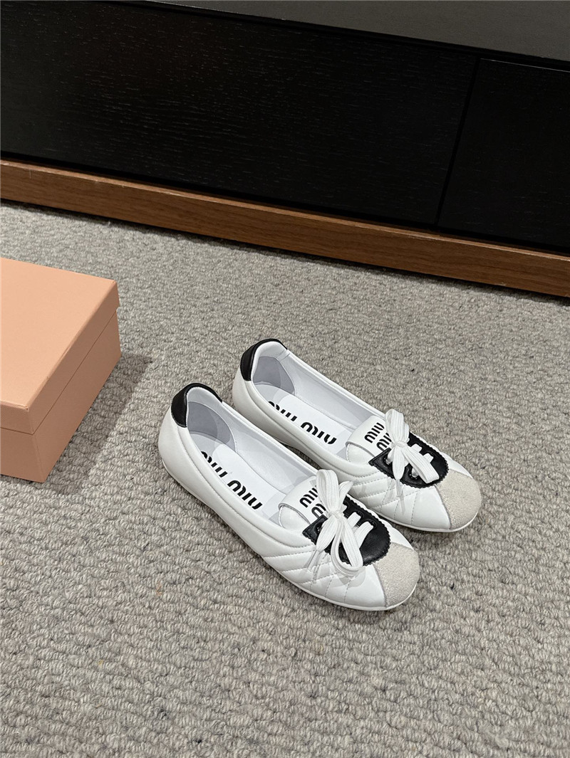 M1um1u flat bun shoes replica shoes