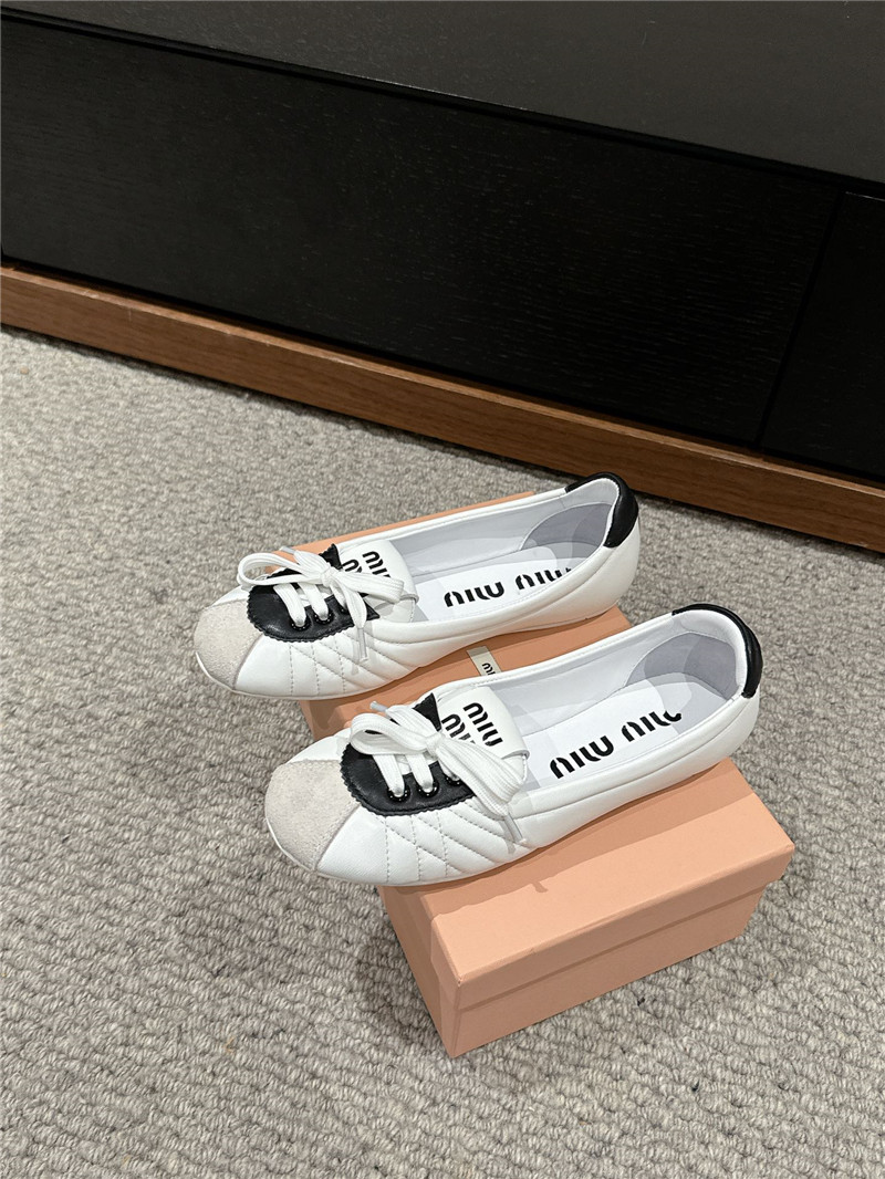 M1um1u flat bun shoes replica shoes