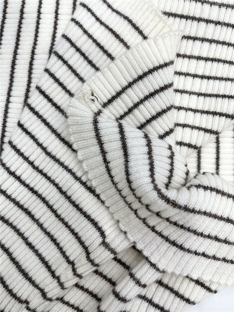 M1um1u striped intercolor vest replica clothing