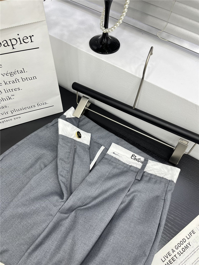 Ce1i*e contrast waistline casual pants replica clothing sites