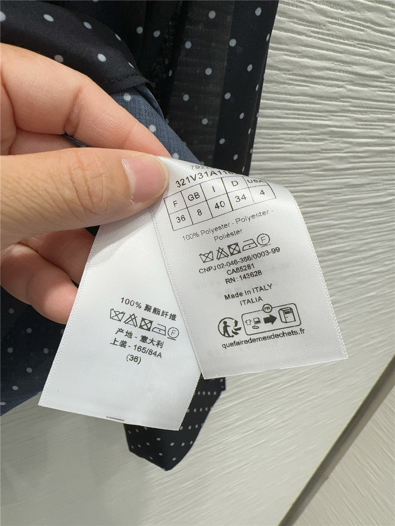 D10r polka dot ribbon shirt cheap replica designer clothes