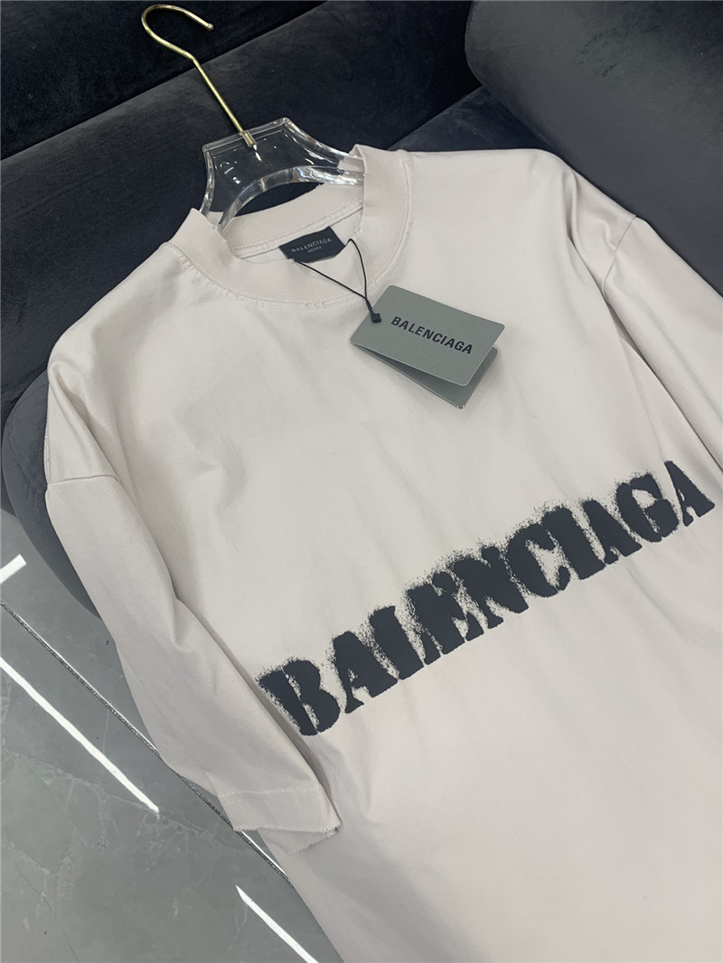 Ba1en*iaga dot letter print t-shirt replica clothes