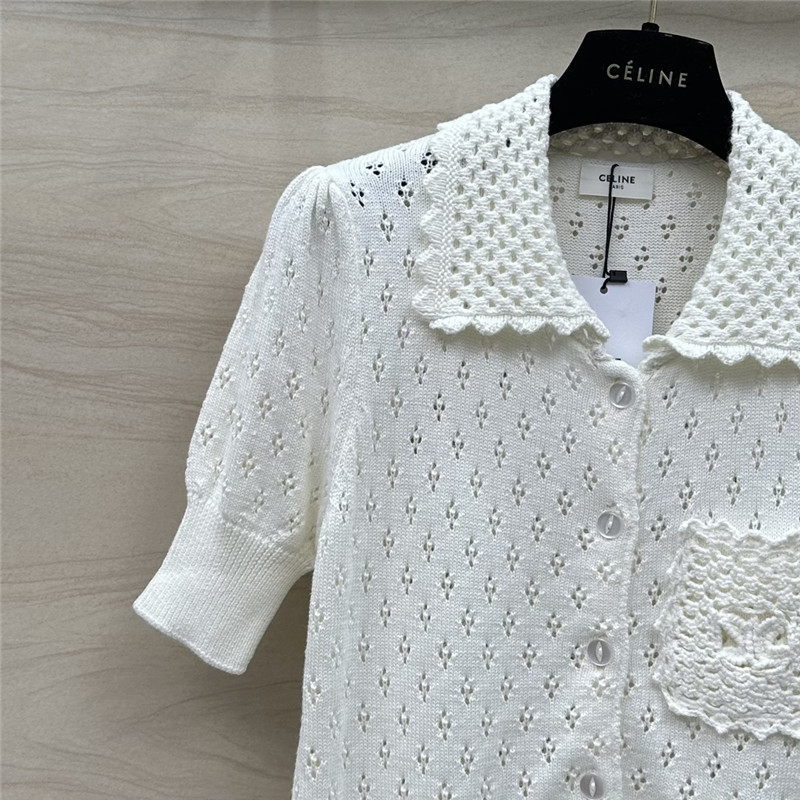 Ce1i*e knitted short-sleeved top replica clothes