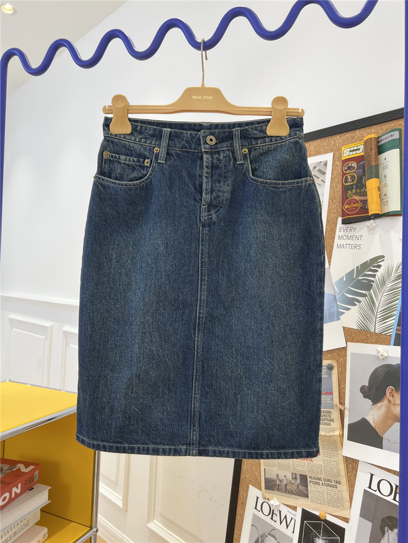 M1um1u denim skirt cheap replica designer clothes