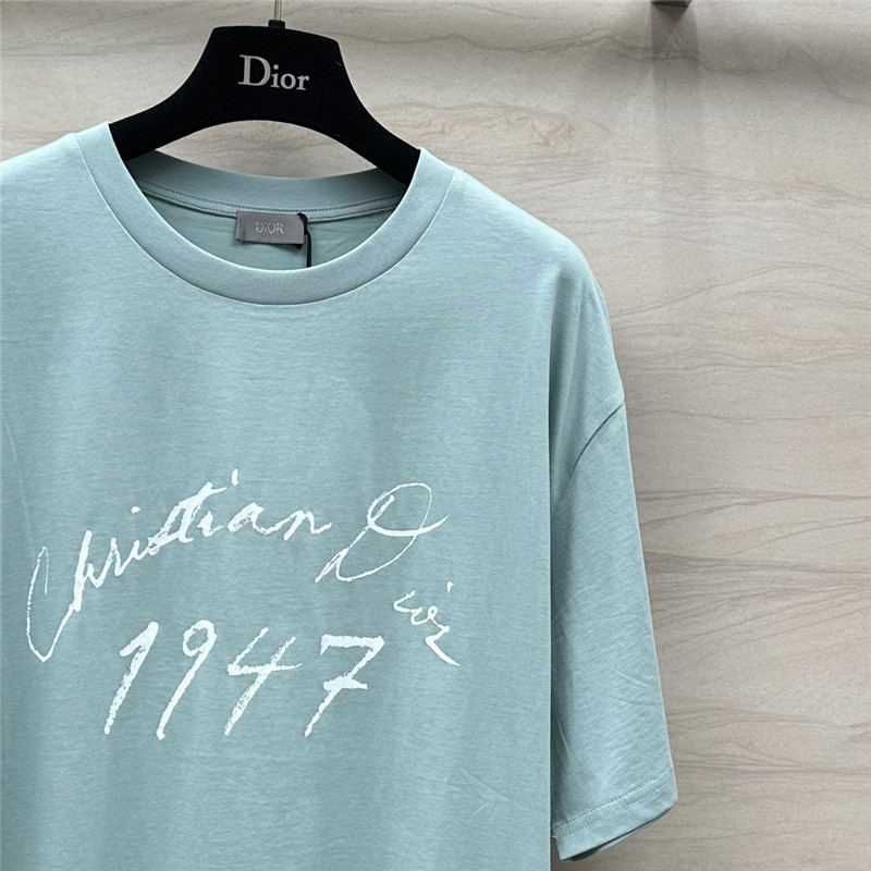 D10r logo letter print cotton t-shirt replicas clothes
