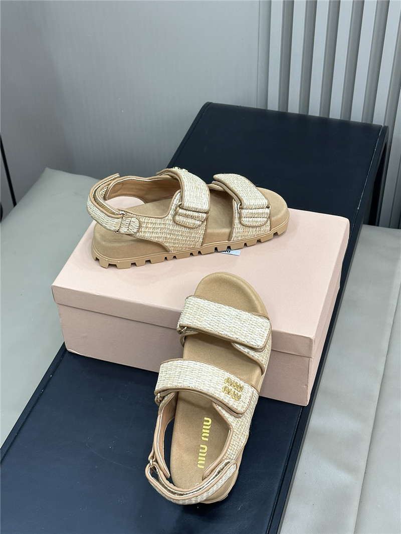 M1um1u woven sandals best replica shoes website