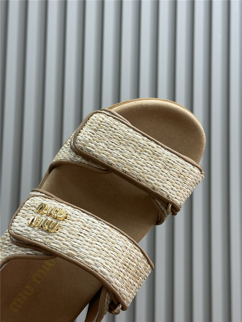 M1um1u woven sandals best replica shoes website