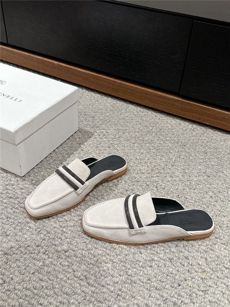 BC Flat Slippers for Women in White