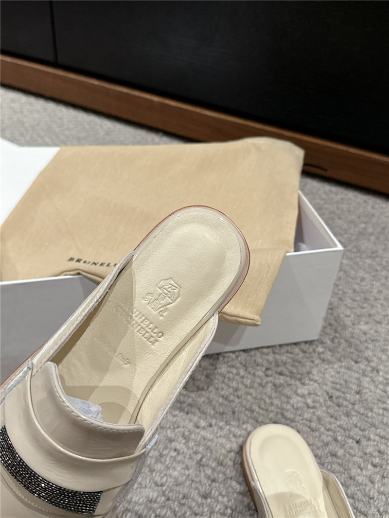 BC Patent Leather Flat Slides