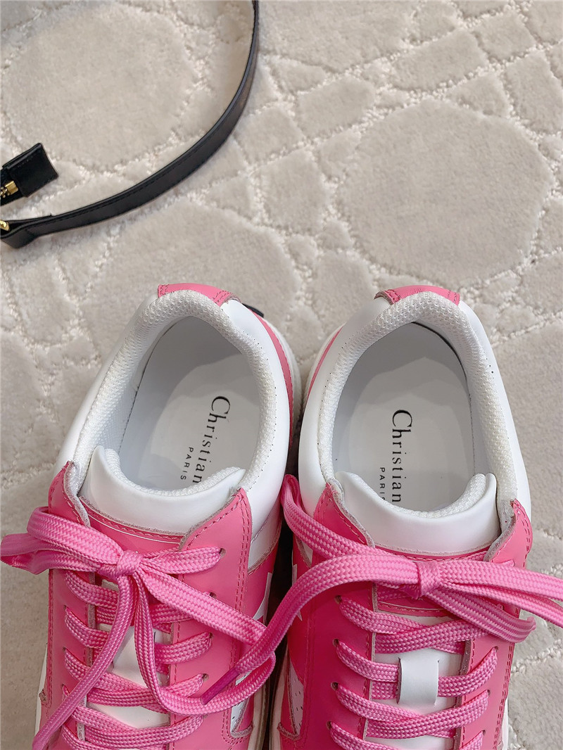 D10r platform green sneakers pink