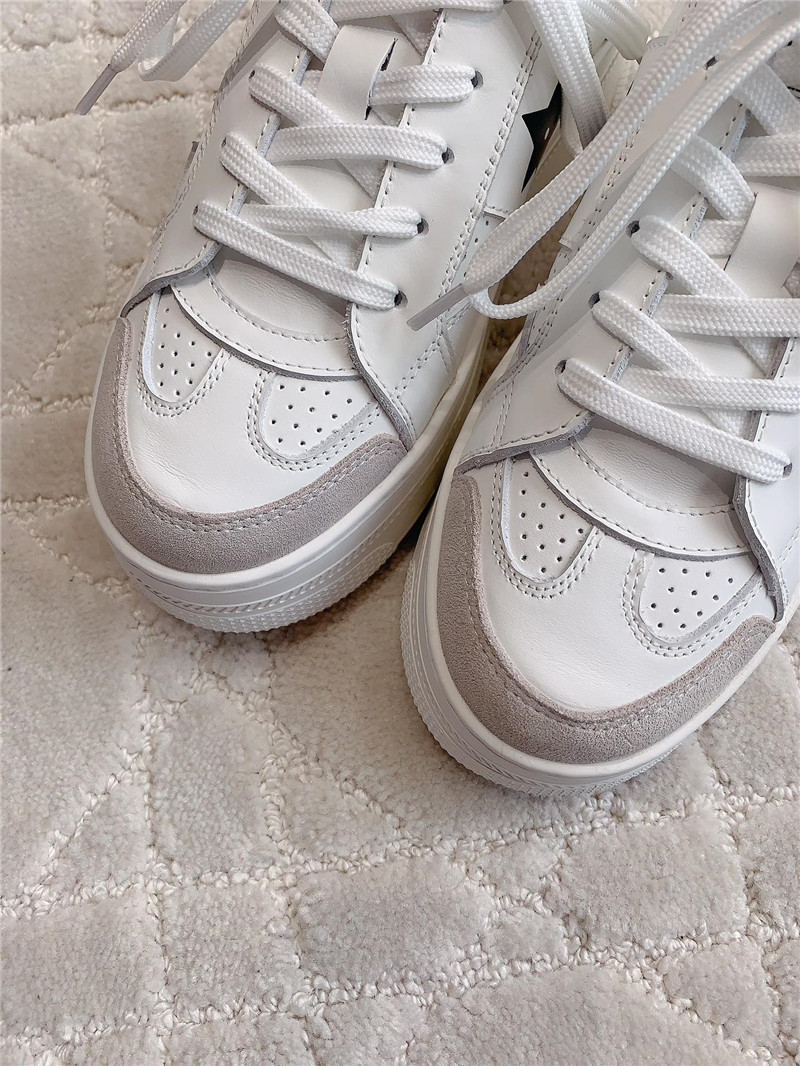 D10r platform green sneakers in white