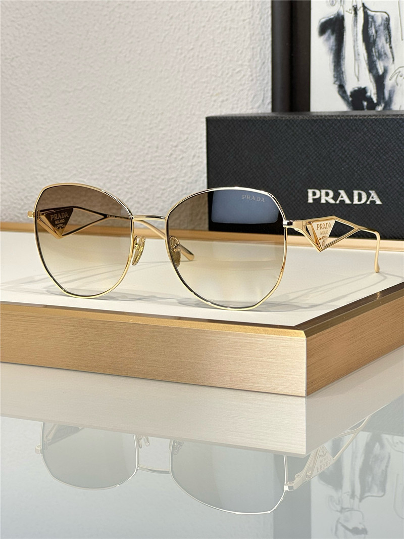 pra*a sparkling D1am0nd triangle sunglasses