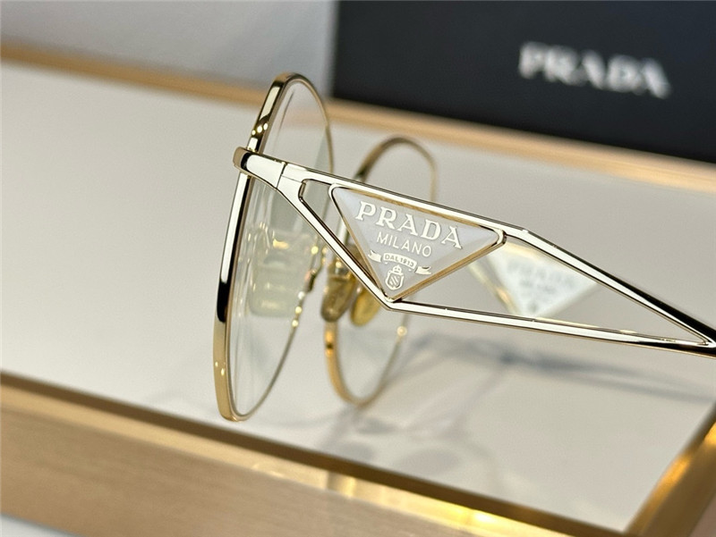pra*a sparkling D1am0nd triangle sunglasses