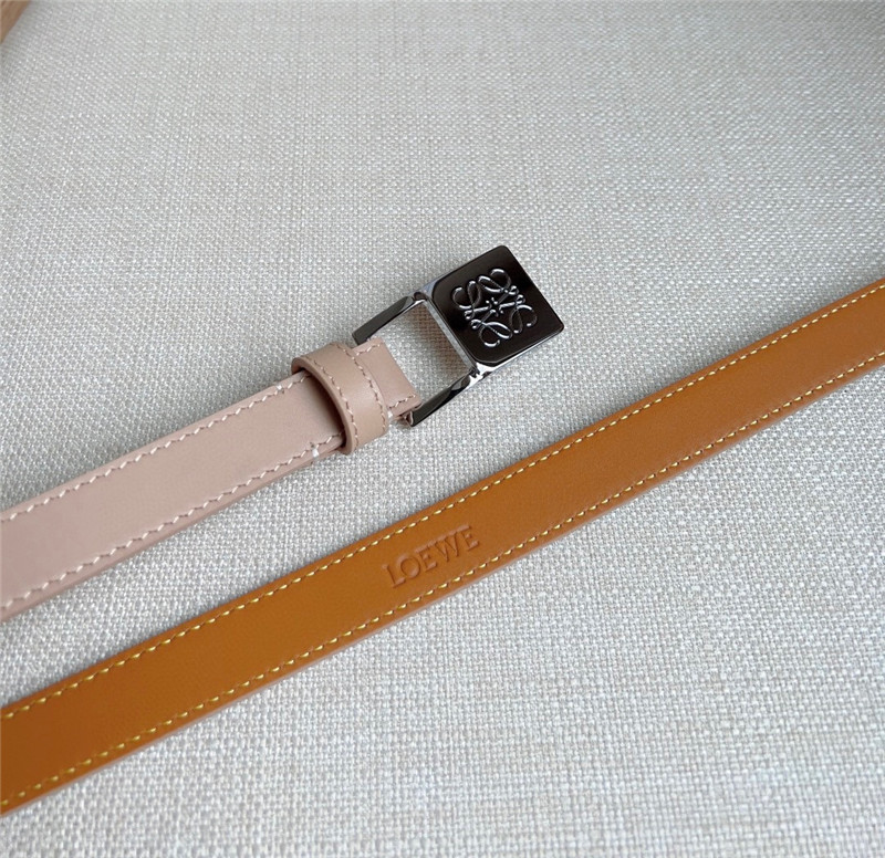 L0ew* leather narrow belt
