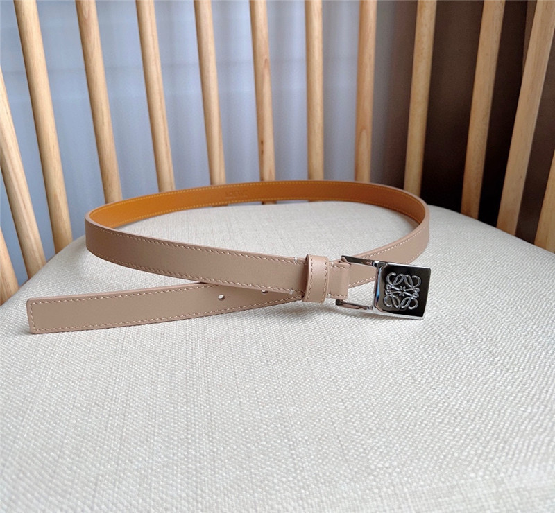 L0ew* leather narrow belt