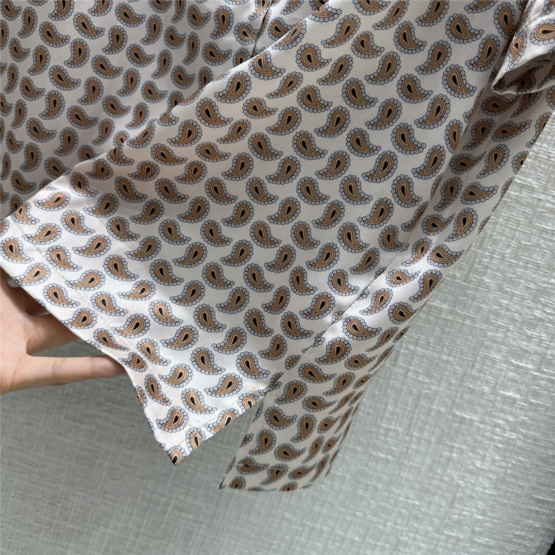 M1um1u paisley pattern shirt suit replica clothes