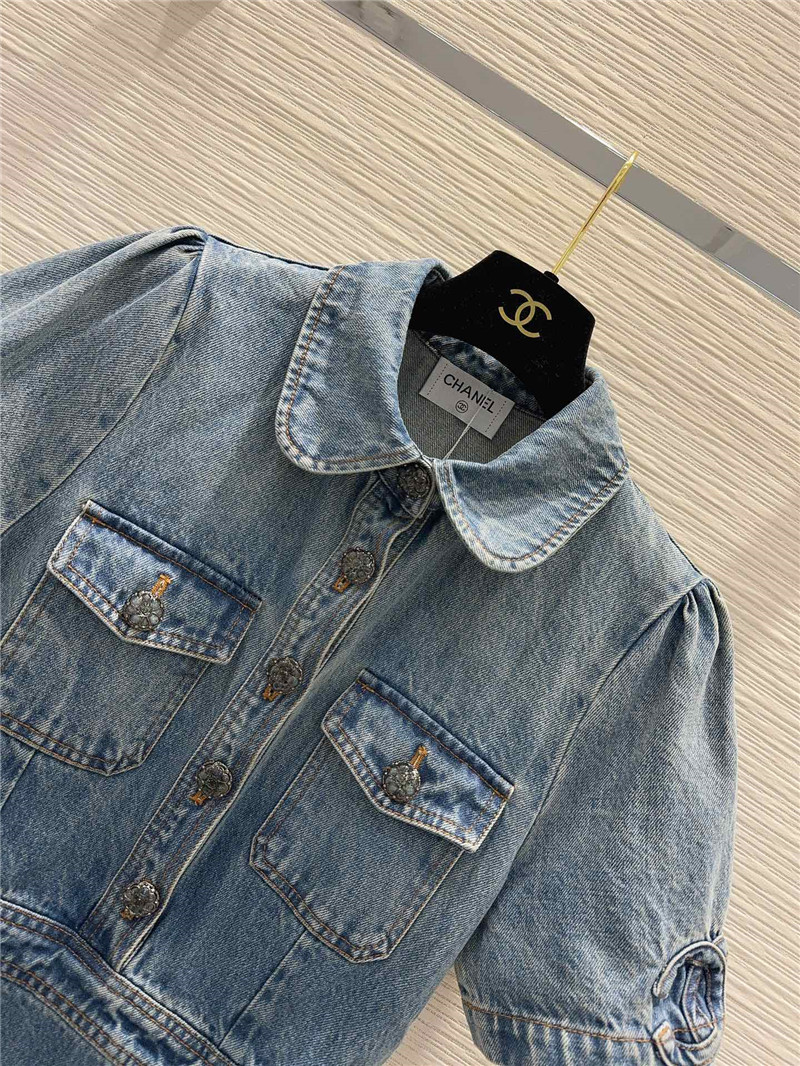 Ch**el tannin yeast washed denim dress replica clothing sites