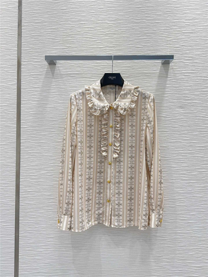 Ce1i*e ruffled shirt replica d&g clothing