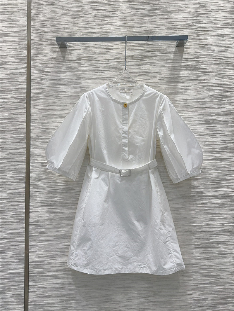 Chloé crew neck dress cheap designer replica clothes