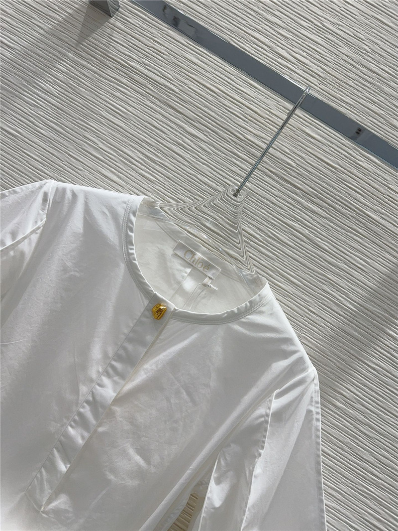 Chloé crew neck dress cheap designer replica clothes