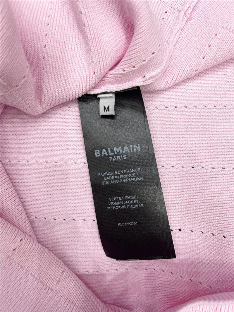 Balmain metal buckle V-neck long-sleeved replicas clothes