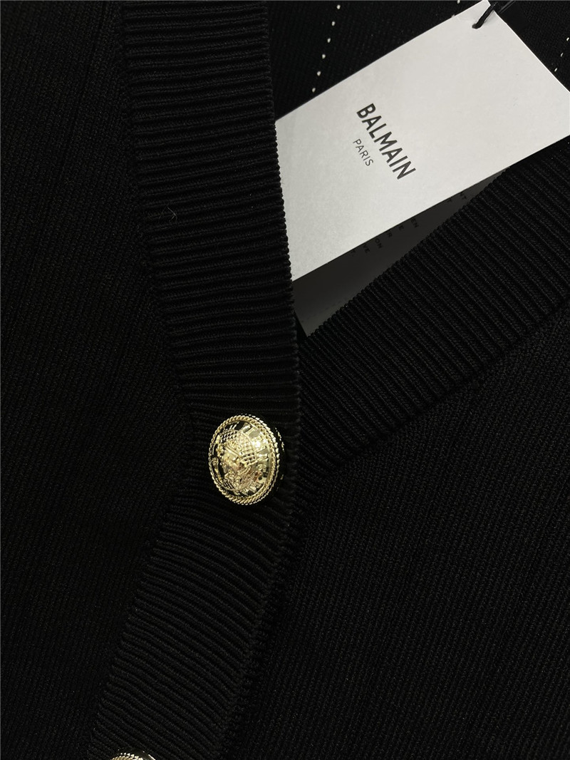 Balmain metal buckle V-neck long-sleeved replicas clothes