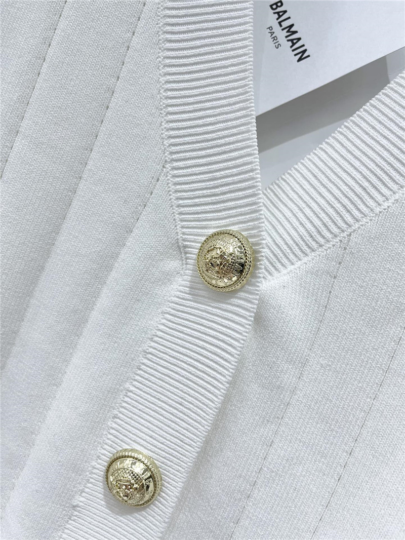 Balmain metal buckle V-neck long-sleeved replicas clothes