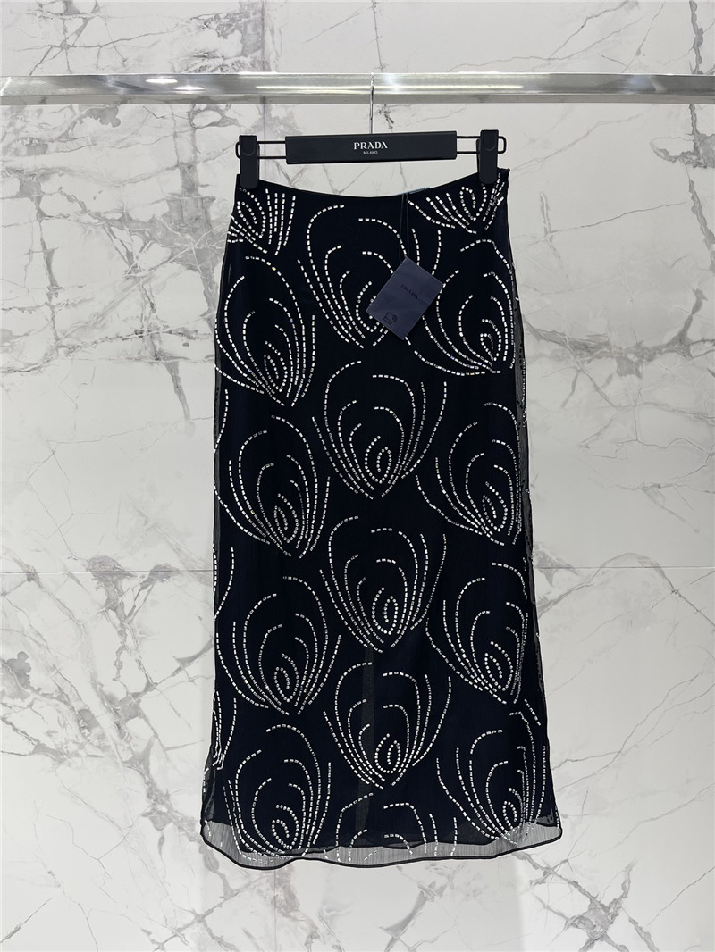Pra*a mid length pencil skirt replica clothing sites