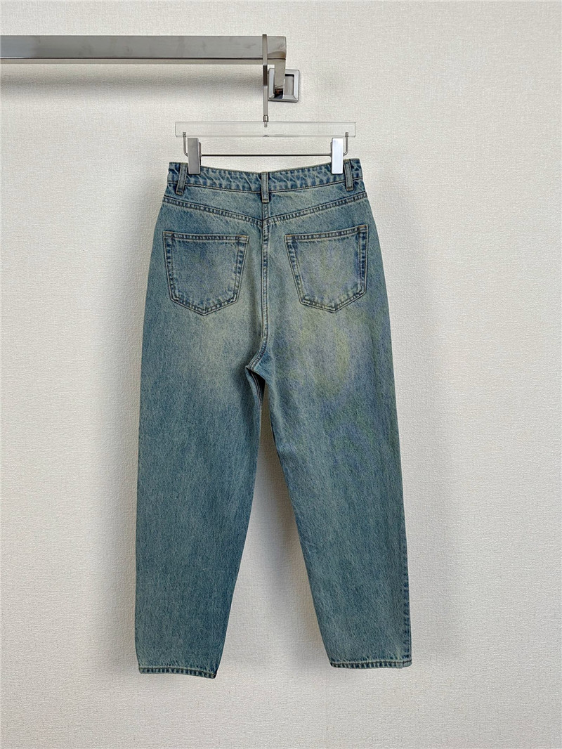 Pra*a triangle washed jeans replicas clothes