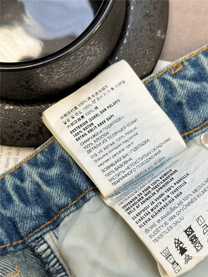 Pra*a triangle washed jeans replicas clothes
