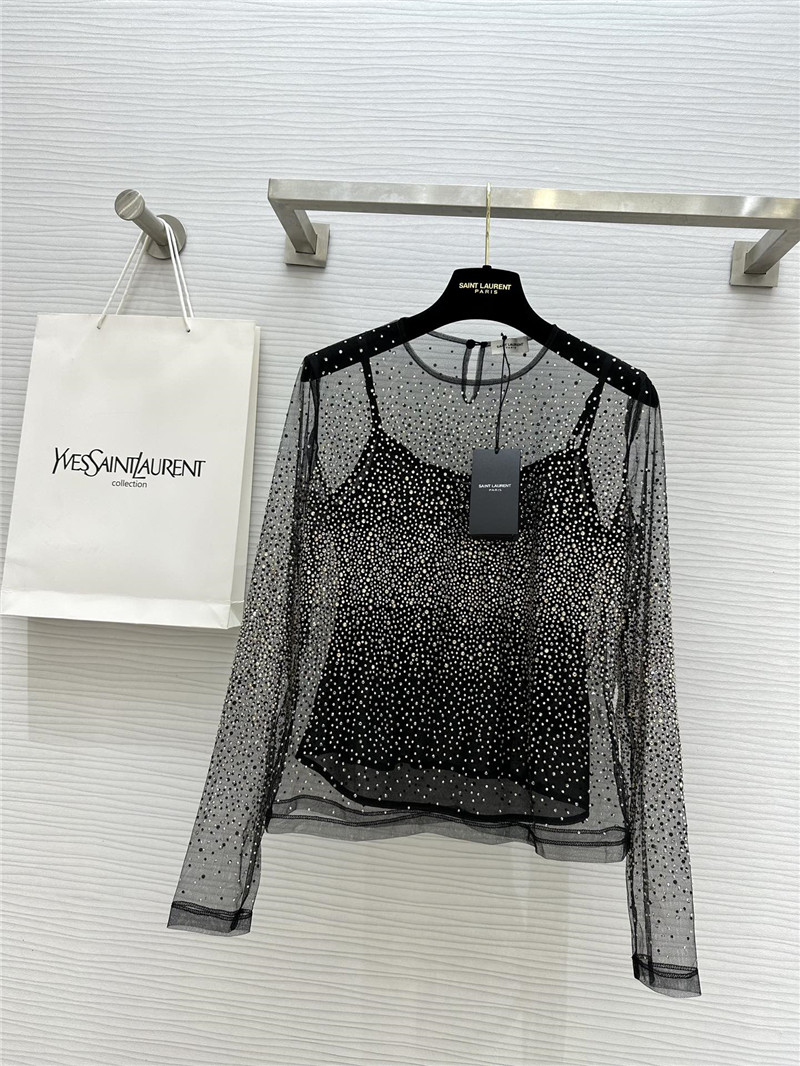 y51 full D1am0nd fried mesh top replica d&g clothing