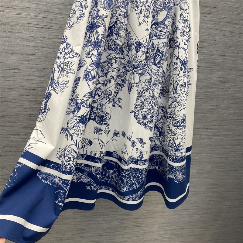 D10r printed long hem skirt replica d&g clothing