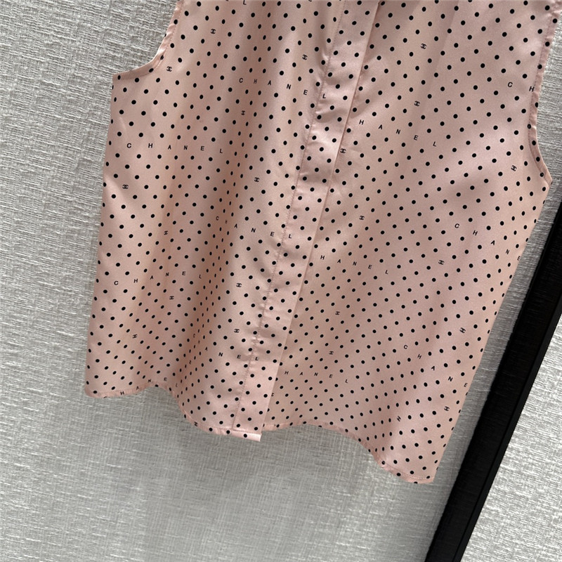 Ch**el silk vest shirt replica designer clothes