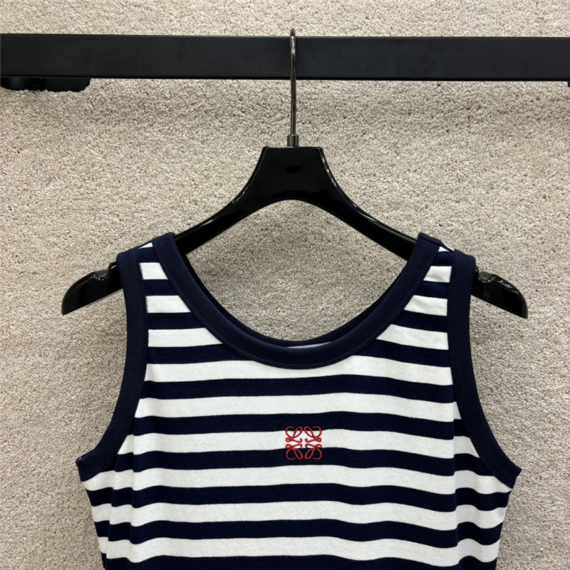 L0ew* striped vest dress replica clothes