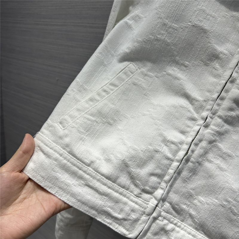Gvc*1 jacquard white denim jacket replica clothes