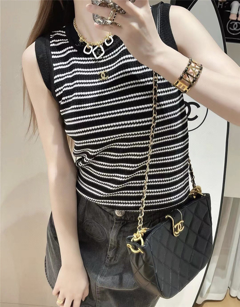 Ch**el new knitted vest replica clothing