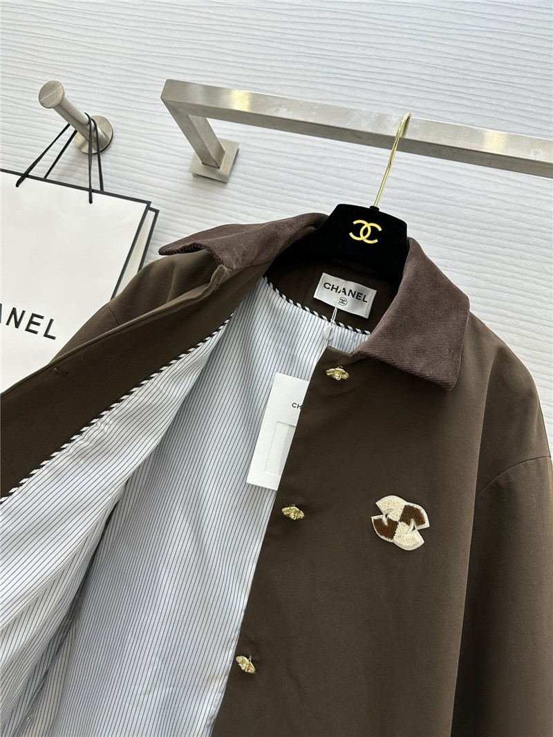 Ch**el chocolate coat replica d&g clothing
